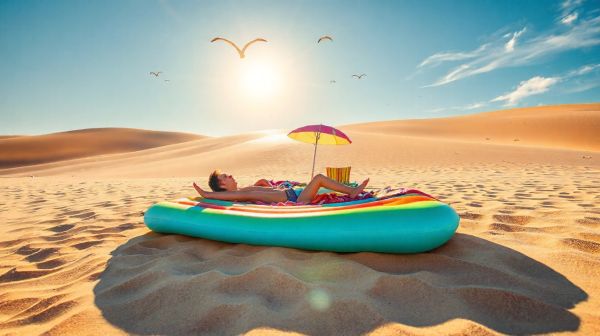 Top 5 matelas de plage gonflables pour allier confort et fun